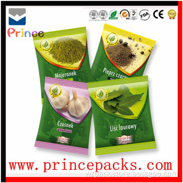 Custom printed bags for tea or coffee/flexible or soft packaging materials